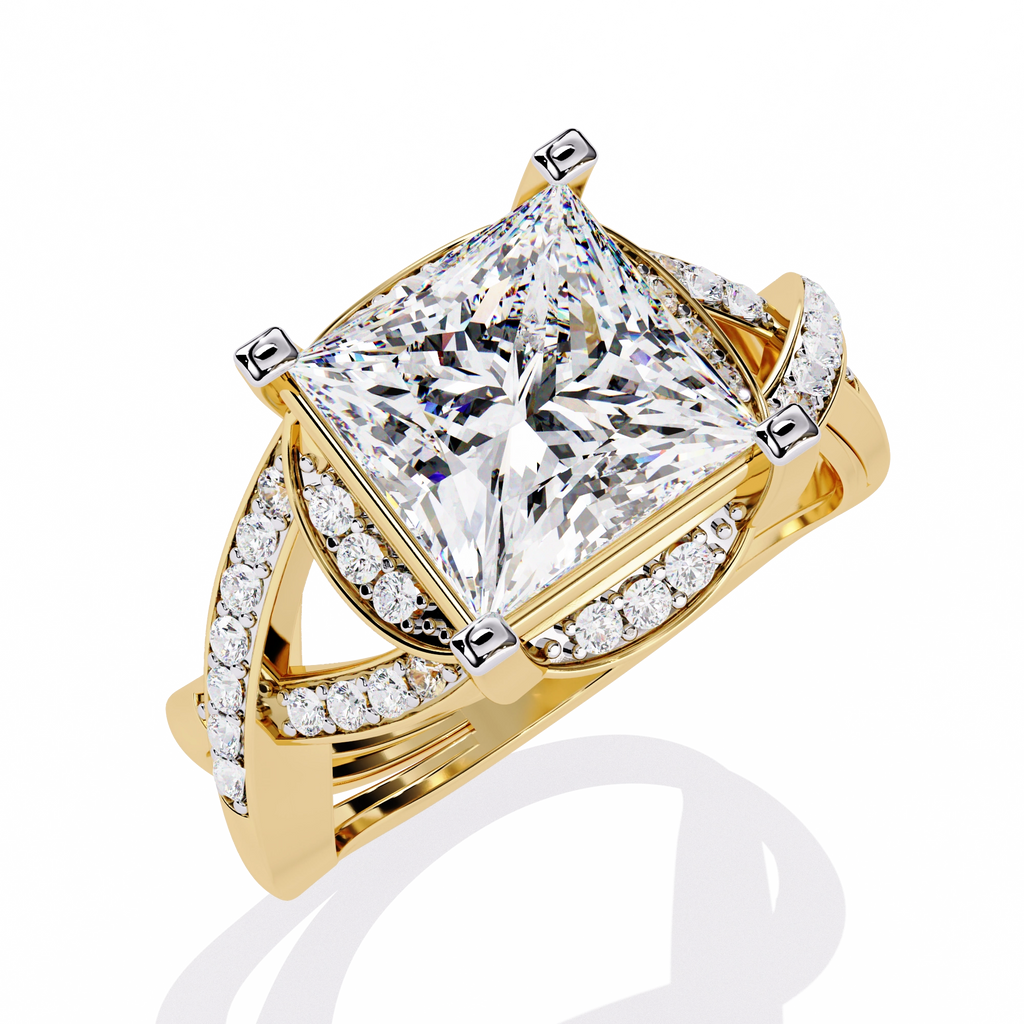 Princess Cut Diamond Statement Ring