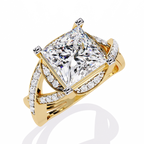 Princess Cut Diamond Statement Ring