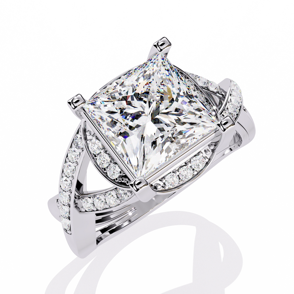 Princess Cut Diamond Statement Ring