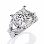 Princess Cut Diamond Statement Ring