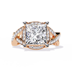 Princess Cut Diamond Statement Ring