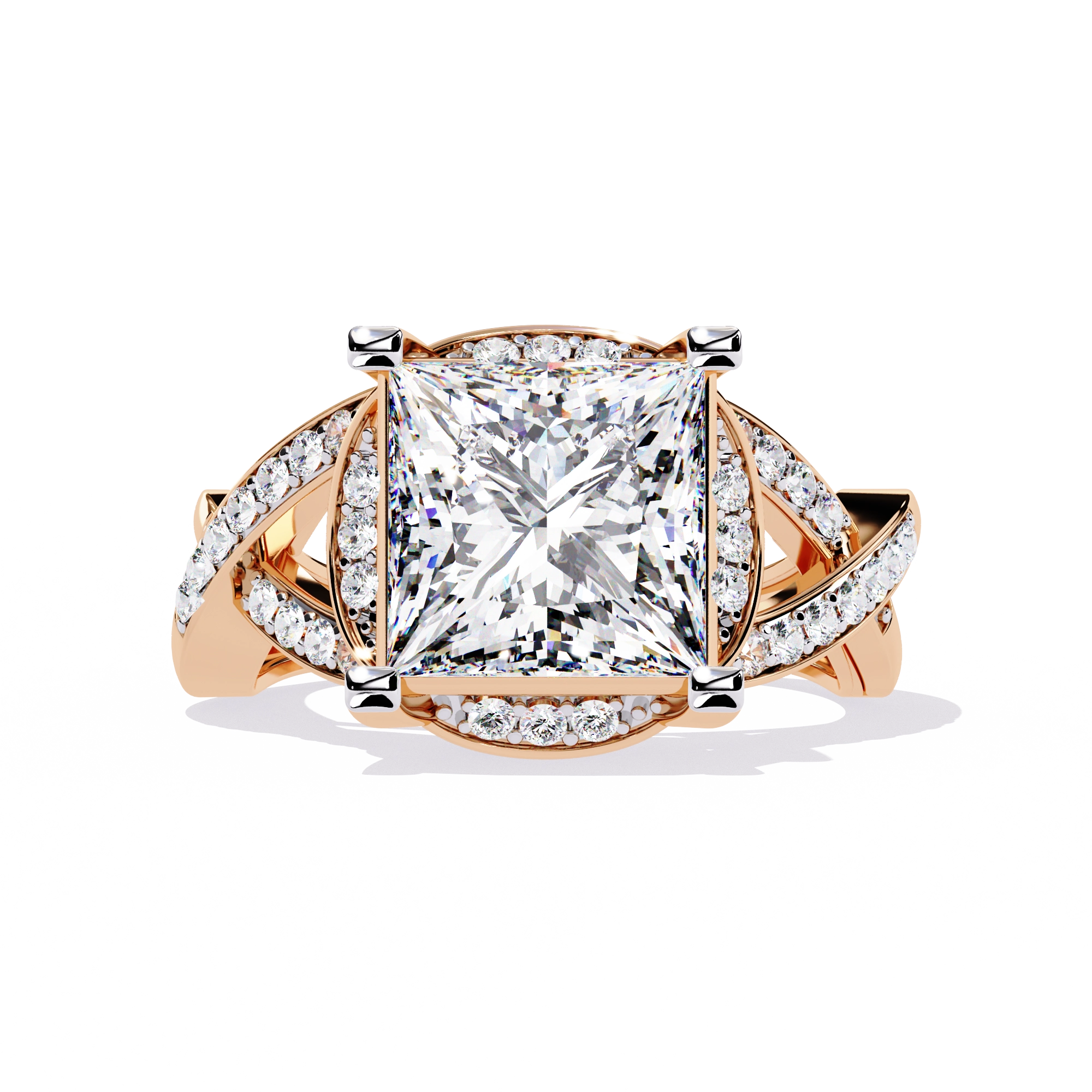 Princess Cut Diamond Statement Ring