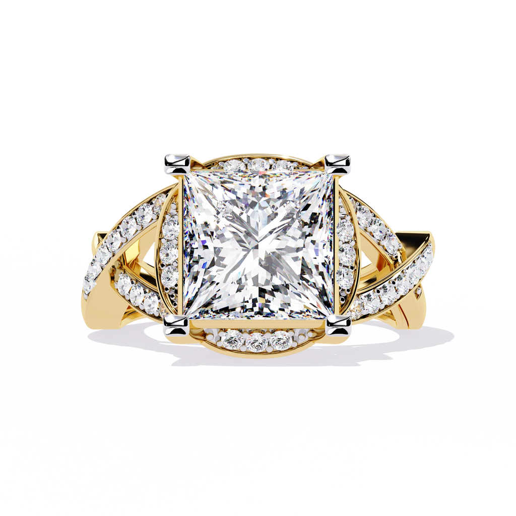 Princess Cut Diamond Statement Ring