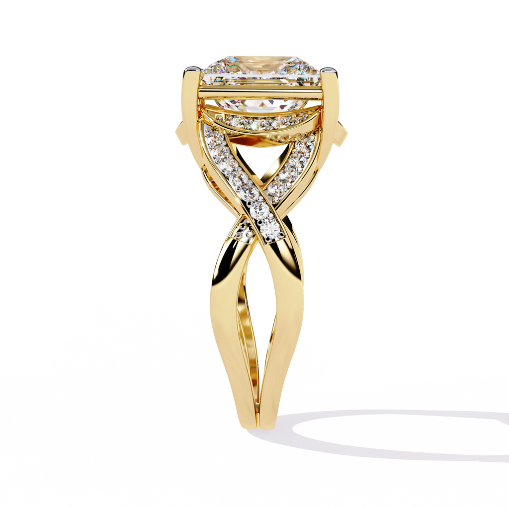 Princess Cut Diamond Statement Ring