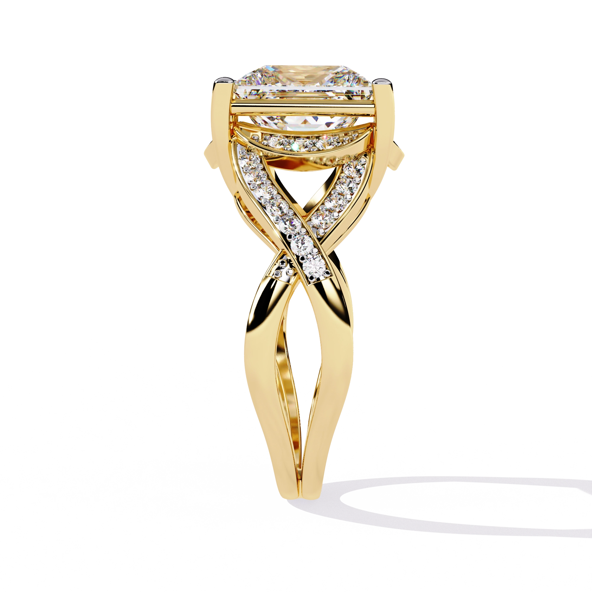 Princess Cut Diamond Statement Ring