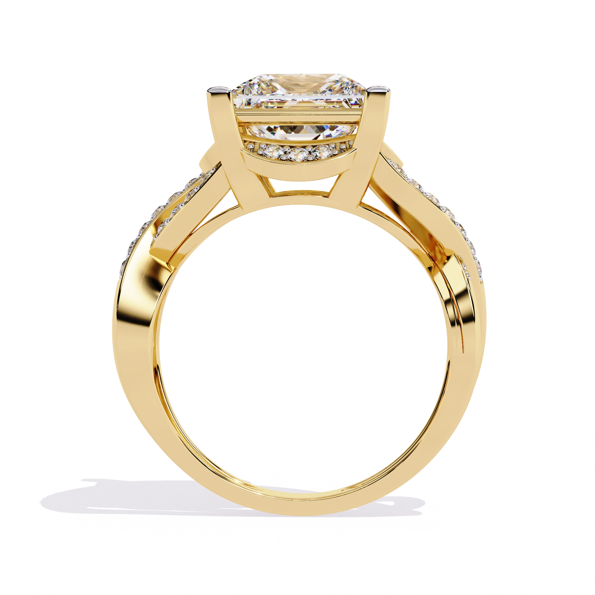 Princess Cut Diamond Statement Ring