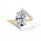 Oval Diamond Wrap Statement Ring