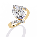 Oval Diamond Wrap Statement Ring