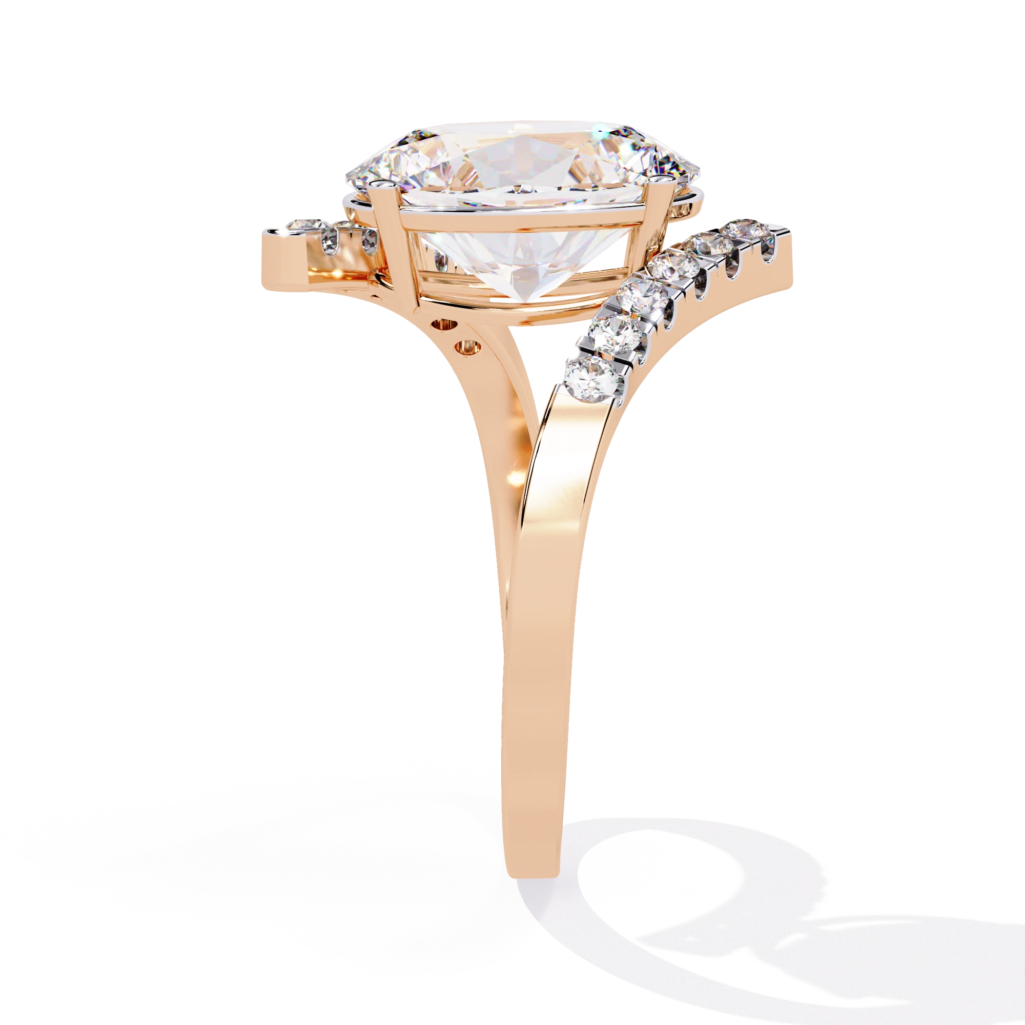 Oval Diamond Wrap Statement Ring