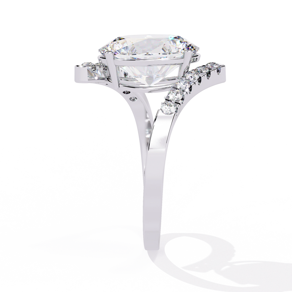 Oval Diamond Wrap Statement Ring
