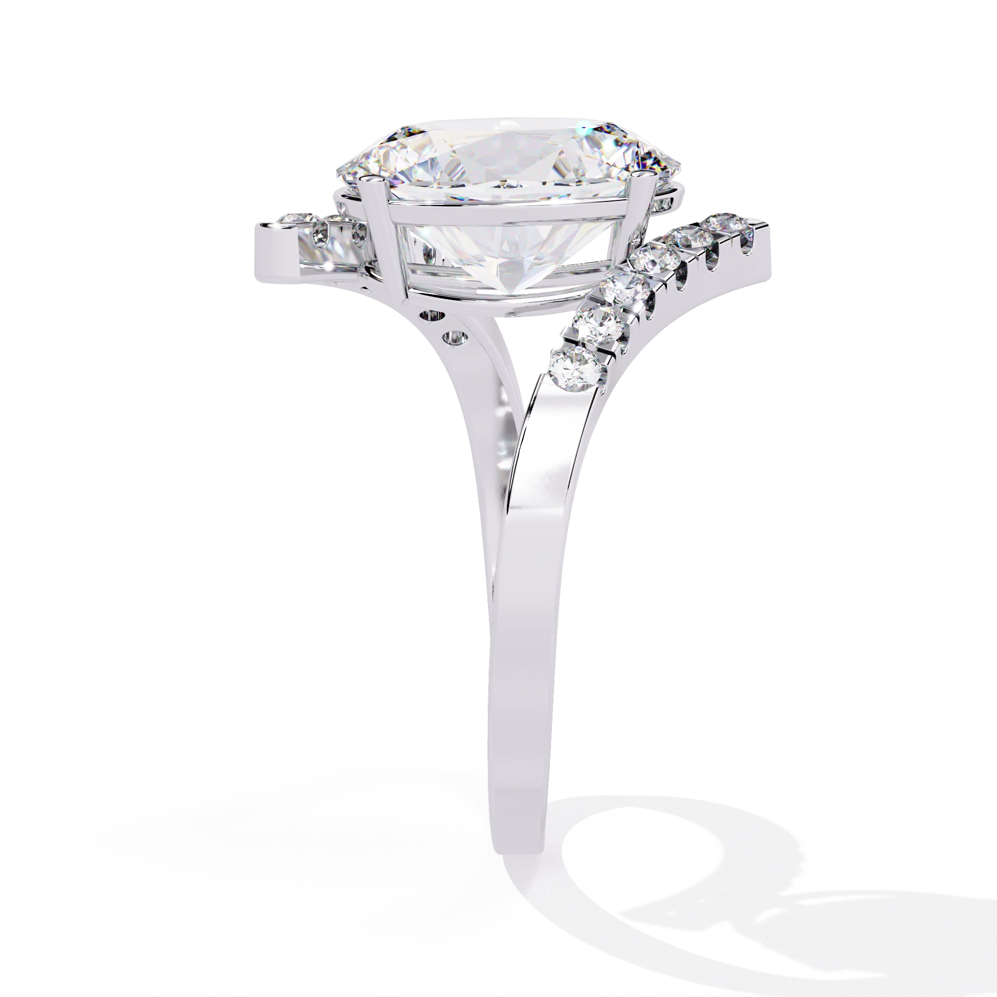 Oval Diamond Wrap Statement Ring
