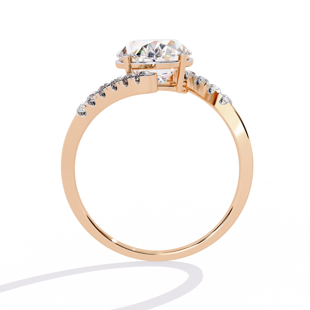 Oval Diamond Wrap Statement Ring
