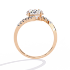 Oval Diamond Wrap Statement Ring