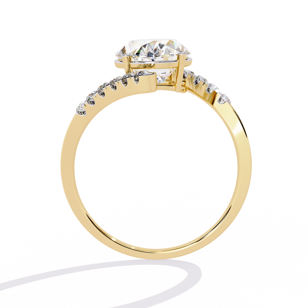 Oval Diamond Wrap Statement Ring