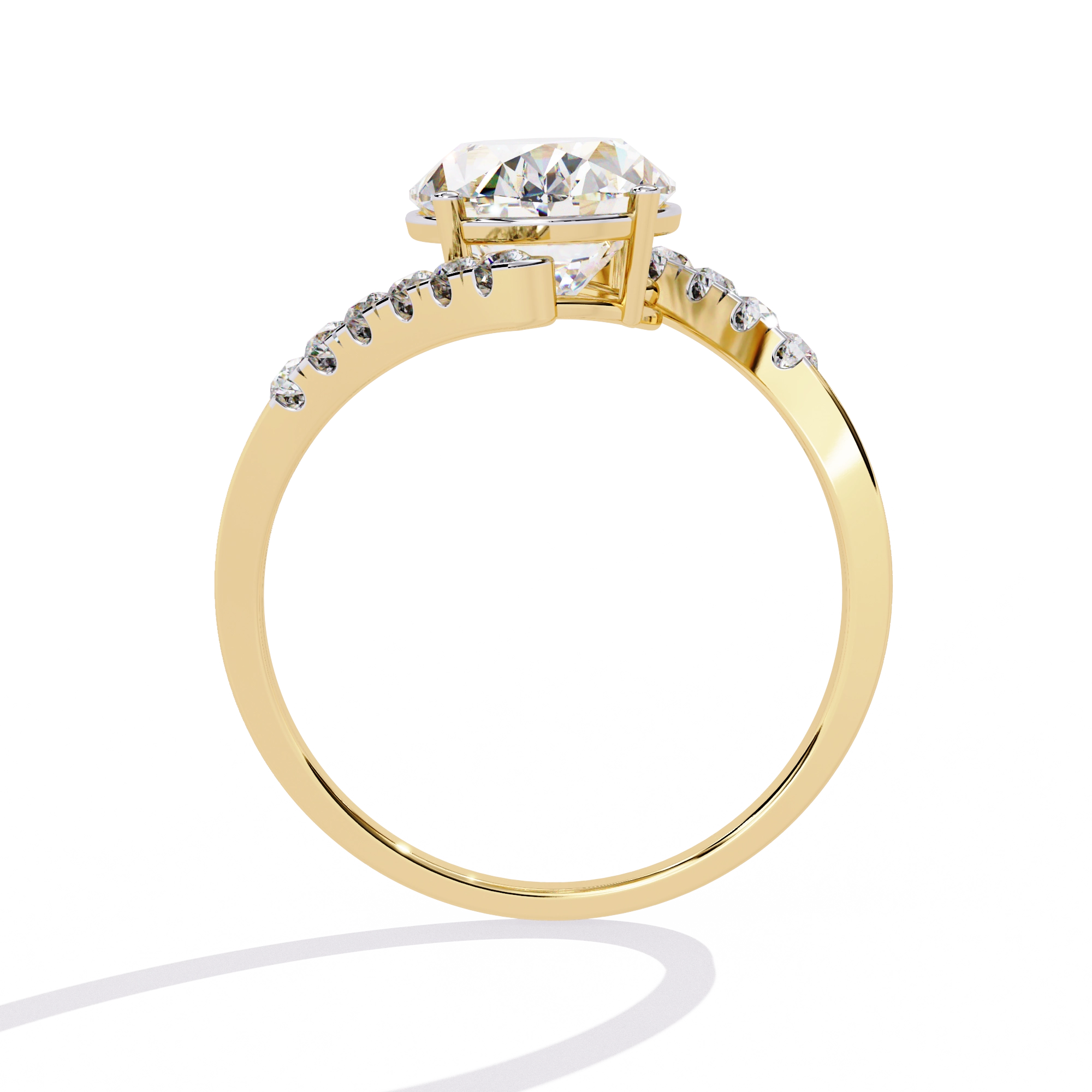 Oval Diamond Wrap Statement Ring