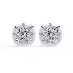 Classic Solitaire Stud Earrings