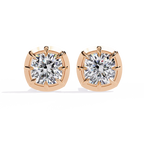 Classic Solitaire Stud Earrings