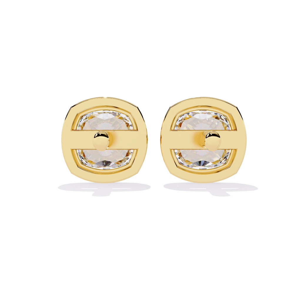 Classic Solitaire Stud Earrings