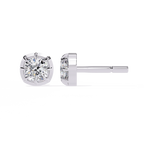 Classic Solitaire Stud Earrings